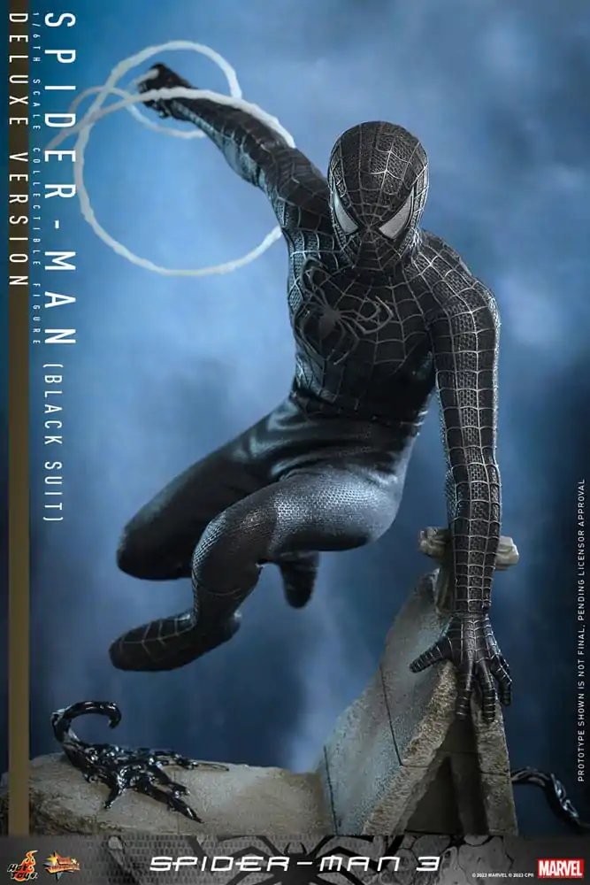 Spider-Man 3 Movie Masterpiece Akčná figúrka 1/6 Spider-Man (Black Suit) (Deluxe Version) 30 cm produktová fotografia