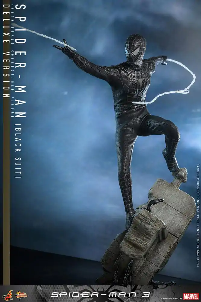 Spider-Man 3 Movie Masterpiece Akčná figúrka 1/6 Spider-Man (Black Suit) (Deluxe Version) 30 cm produktová fotografia