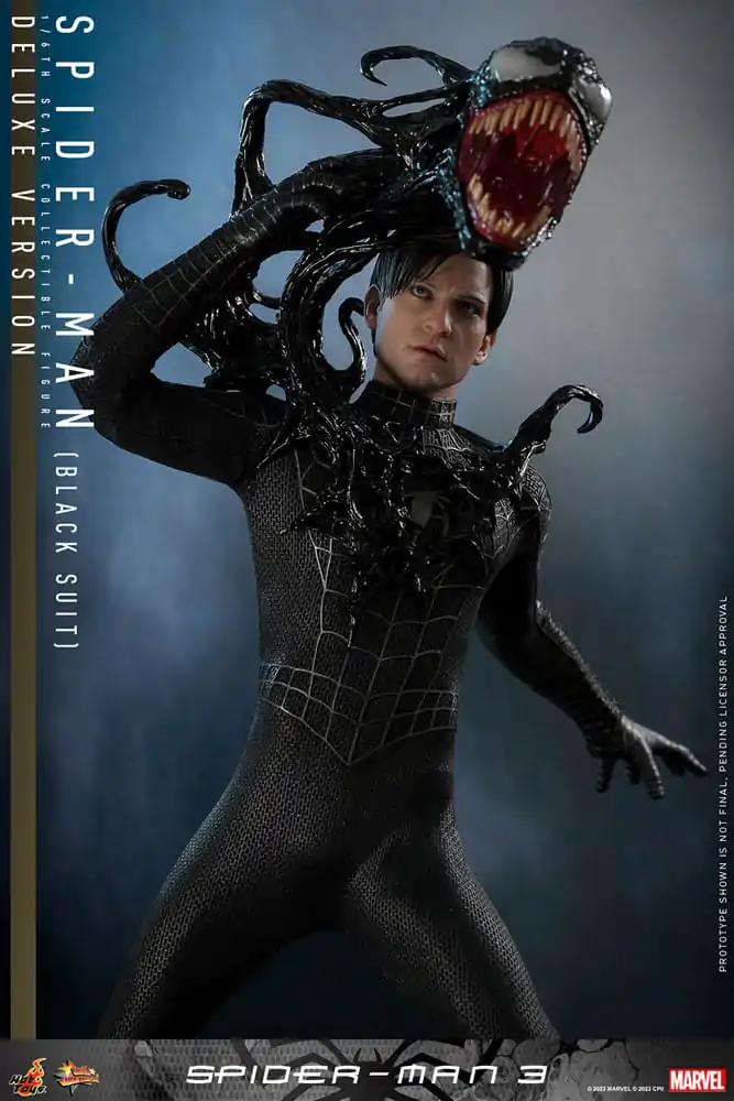 Spider-Man 3 Movie Masterpiece Akčná figúrka 1/6 Spider-Man (Black Suit) (Deluxe Version) 30 cm produktová fotografia