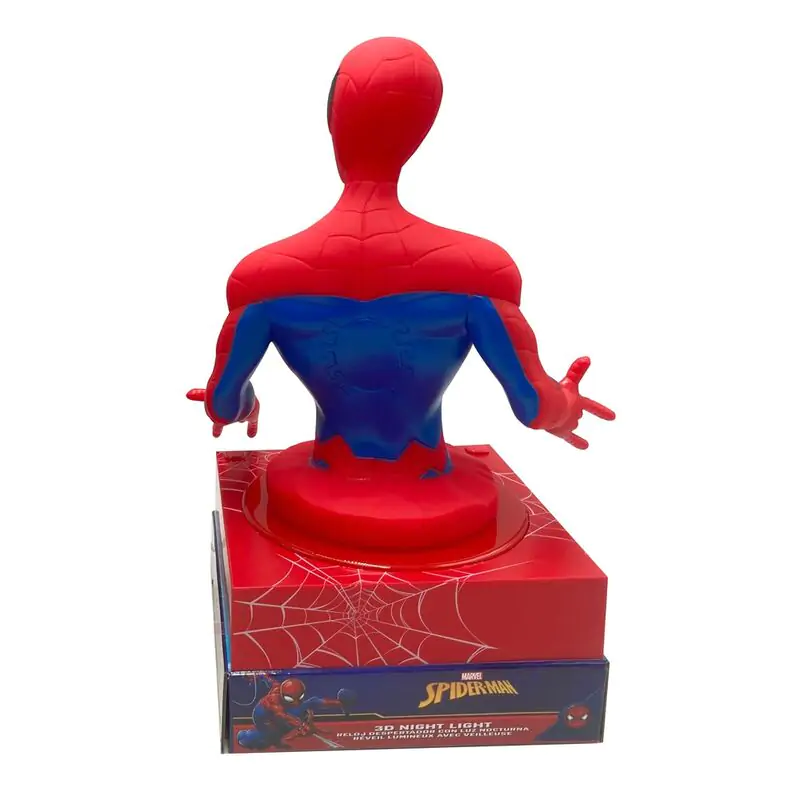 Marvel Spiderman 3D lampa s budíkom termékfotó