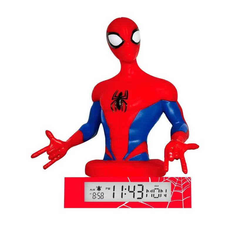 Marvel Spiderman 3D lampa s budíkom termékfotó