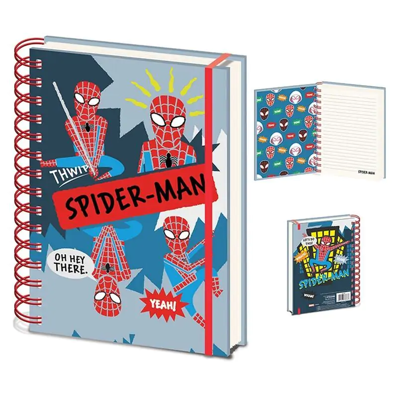 Marvel Spiderman A5 zápisník produktová fotografia