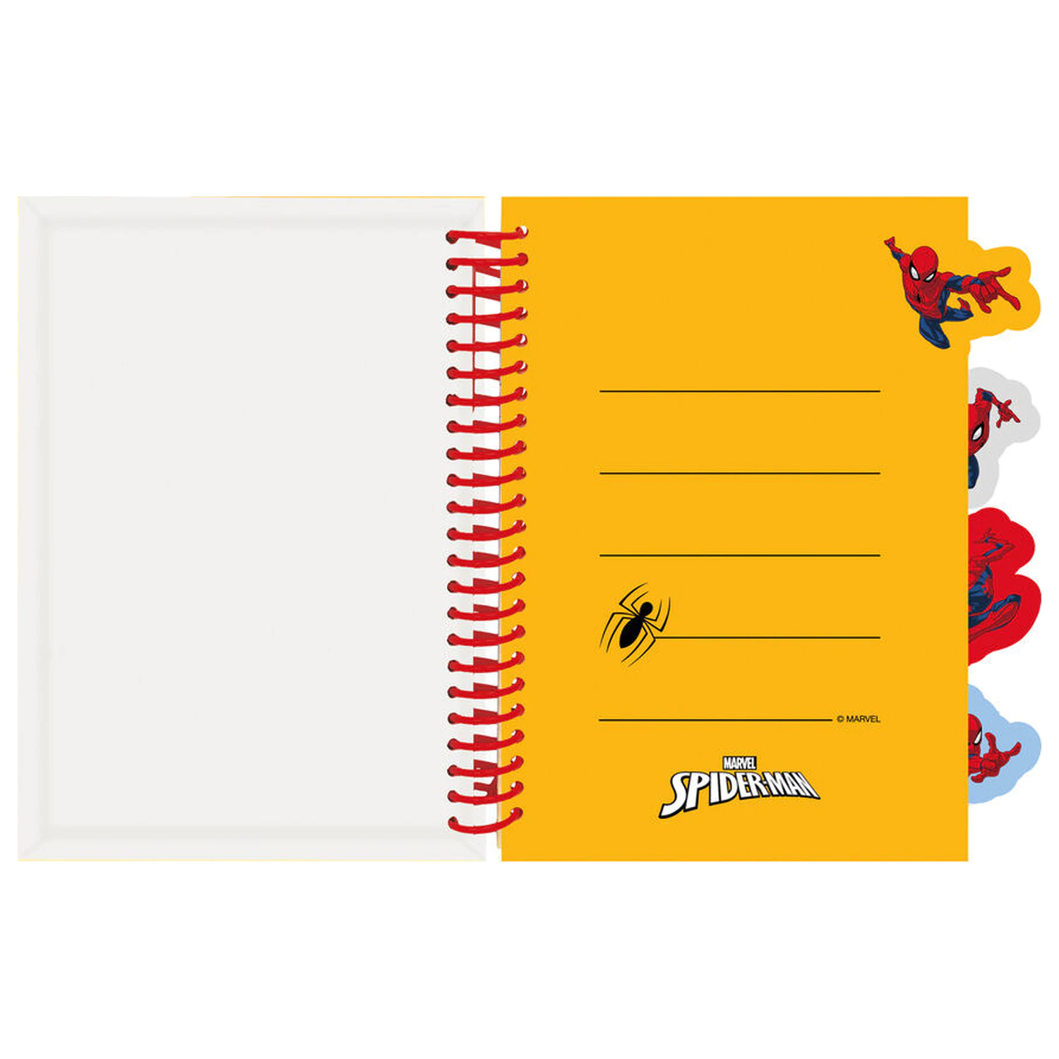 Marvel Spiderman A5 zápisník produktová fotografia