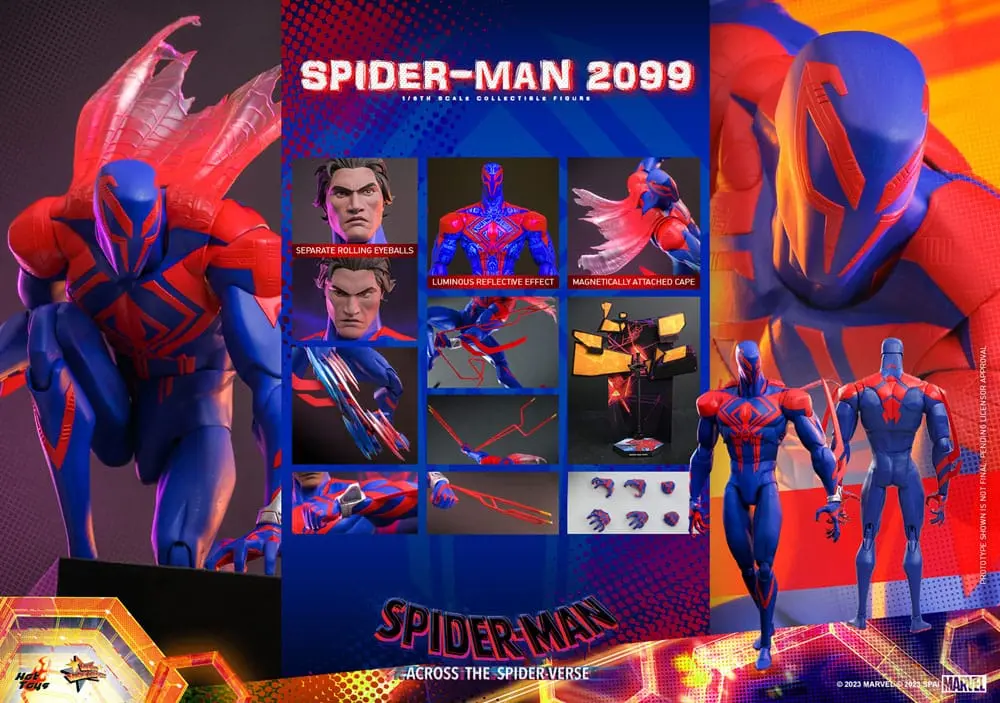 Spider-Man: Across the Spider-Verse Movie Masterpiece Akčná Figúrka 1/6 Spider-Man 2099 33 cm produktová fotografia