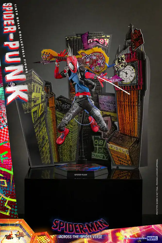 Spider-Man: Across the Spider-Verse Movie Masterpiece Akčná figúrka 1/6 Spider-Punk 32 cm produktová fotografia