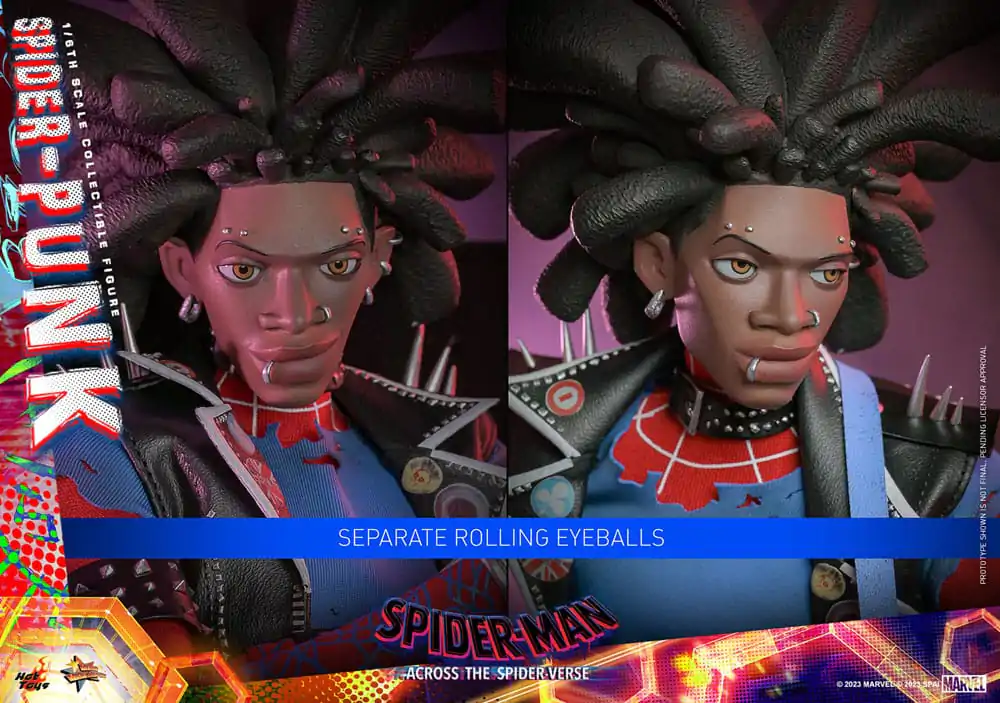 Spider-Man: Across the Spider-Verse Movie Masterpiece Akčná figúrka 1/6 Spider-Punk 32 cm produktová fotografia