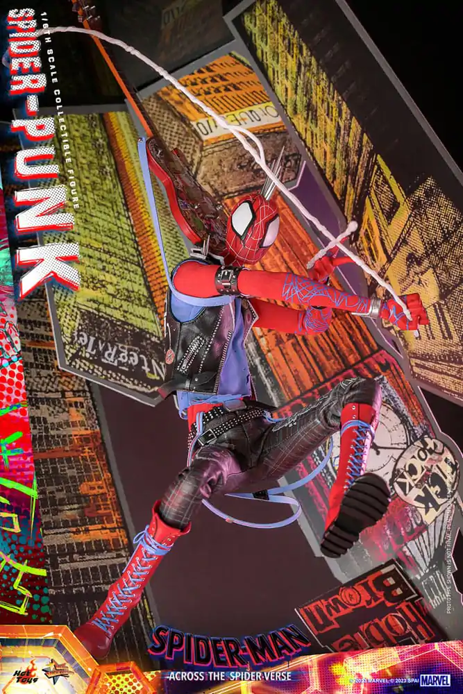 Spider-Man: Across the Spider-Verse Movie Masterpiece Akčná figúrka 1/6 Spider-Punk 32 cm produktová fotografia