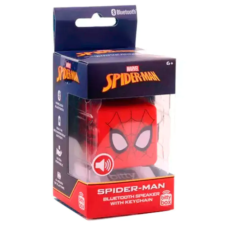 Marvel Spiderman Bitty Boomers Mini Bluetooth reproduktor kľúčenka produktová fotografia