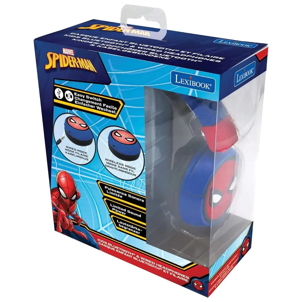 Marvel Spiderman Bluetooth bezdrôtové slúchadlá produktová fotografia