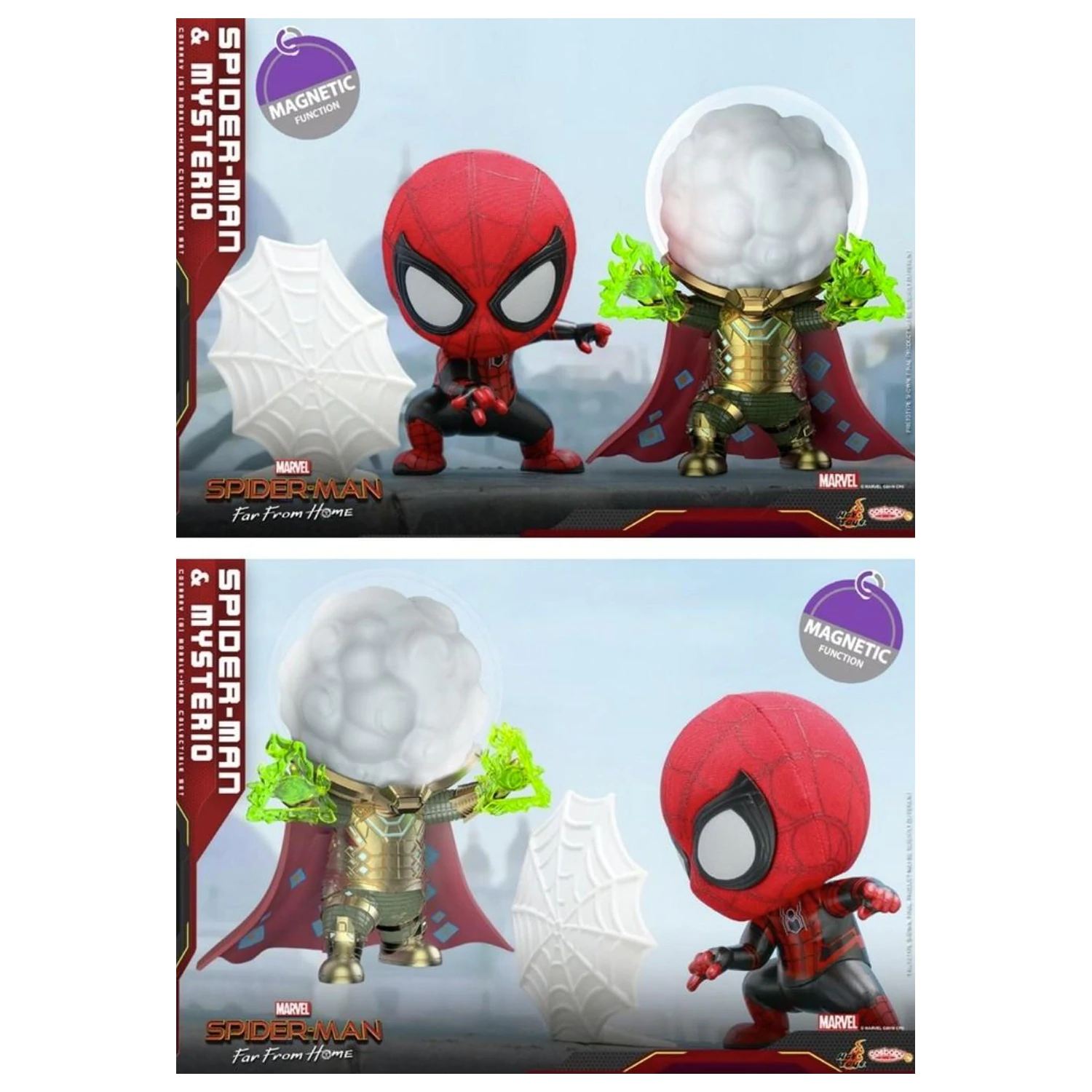 Spider-Man Cosbaby Wave 1 set Spider-Man a Mysterio produktová fotografia