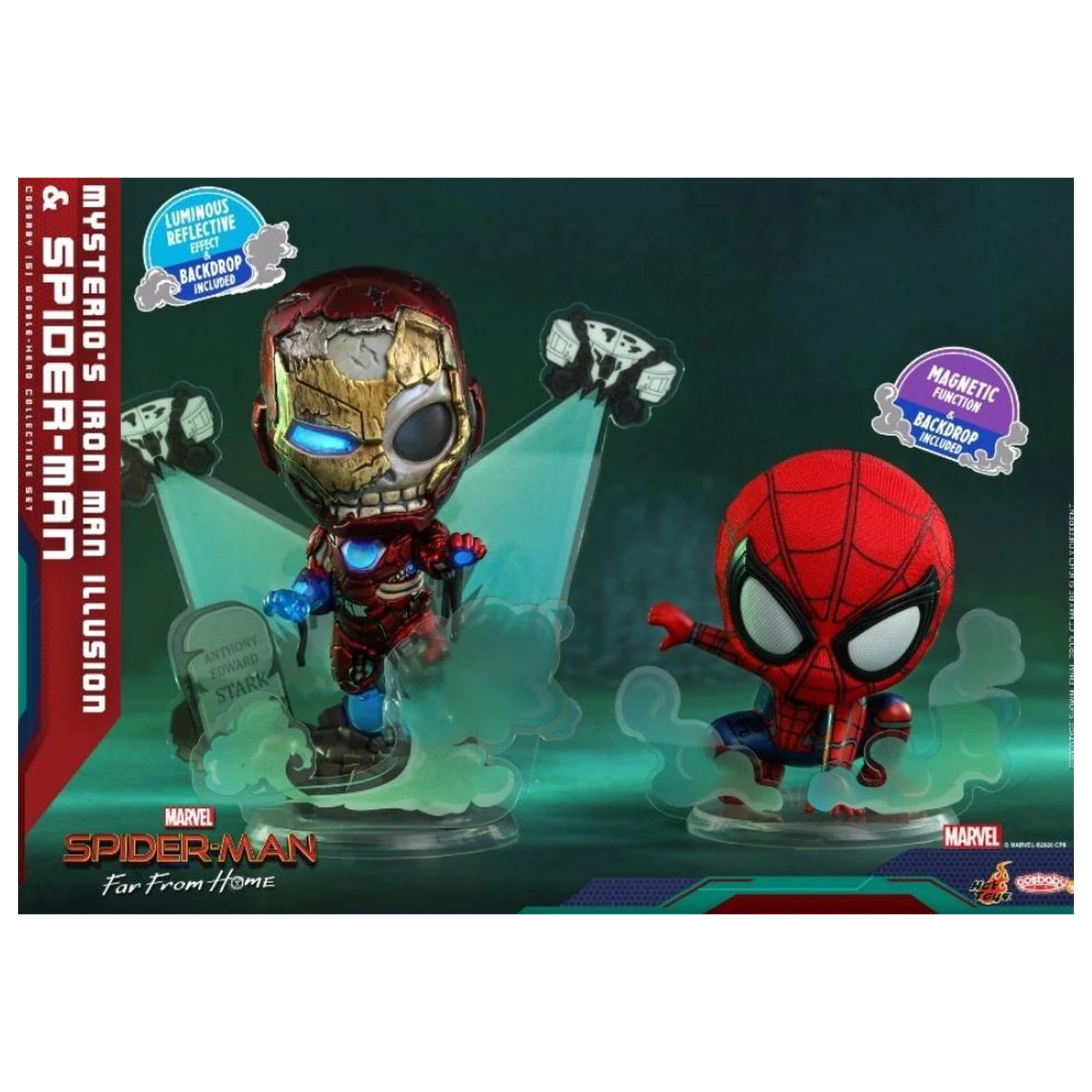 Spider-Man Cosbaby Wave 3 Mysterio's Iron Man Illusion & Spider produktová fotografia