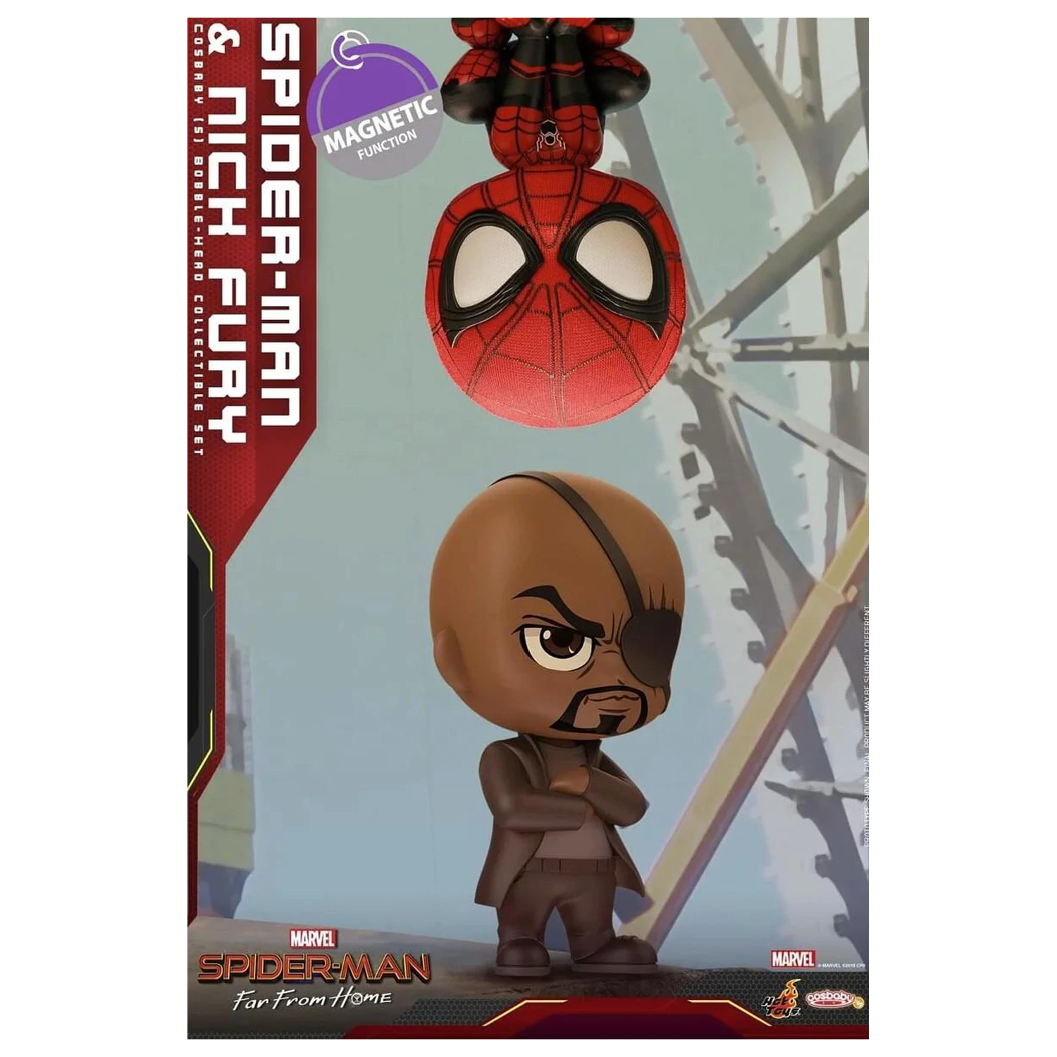 Spider-Man Cosbaby Wave 4 súprava Spider-Man a Nick Fury produktová fotografia
