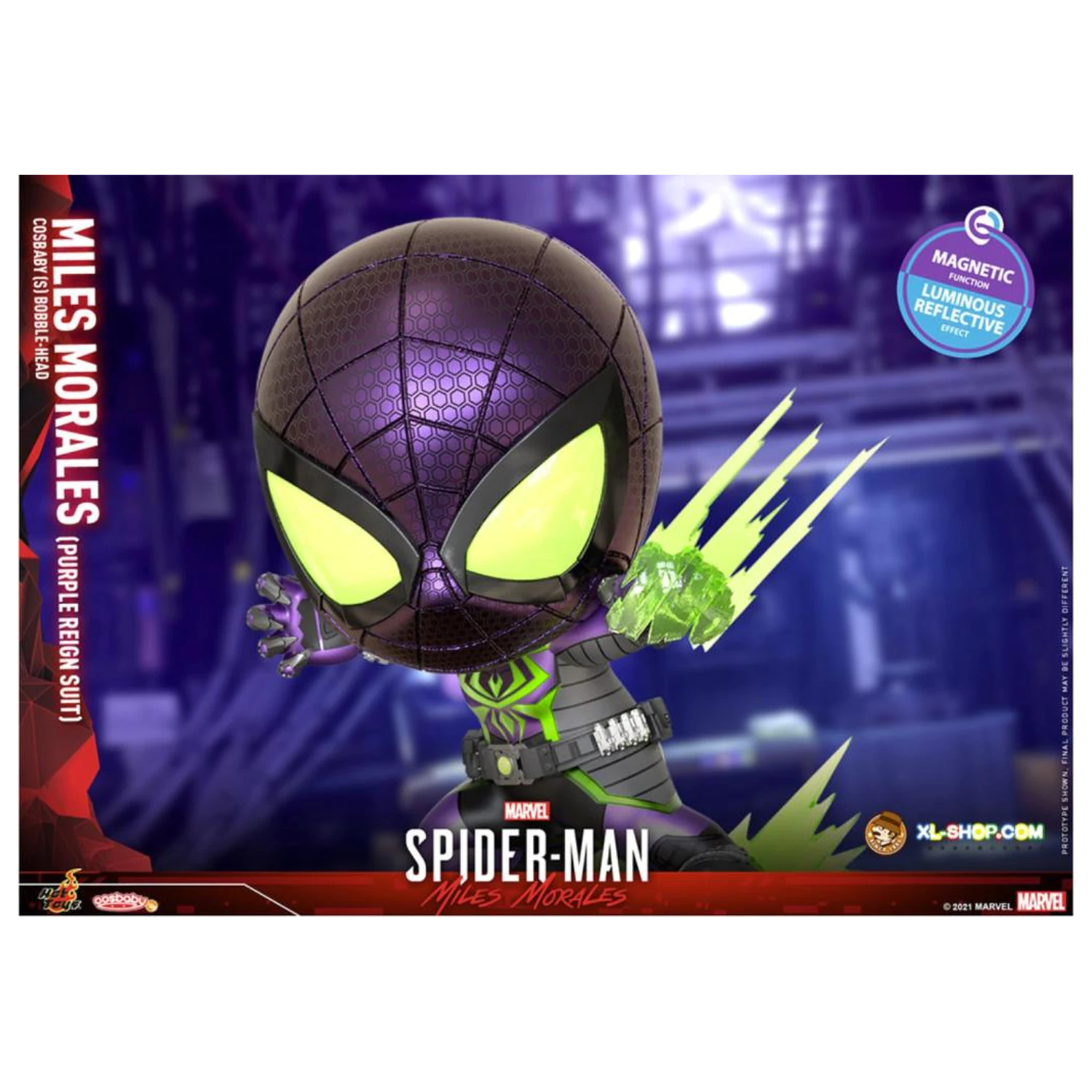 Spider-Man Cosbaby Wave 5 Miles Morales Purple Reign Suit produktová fotografia