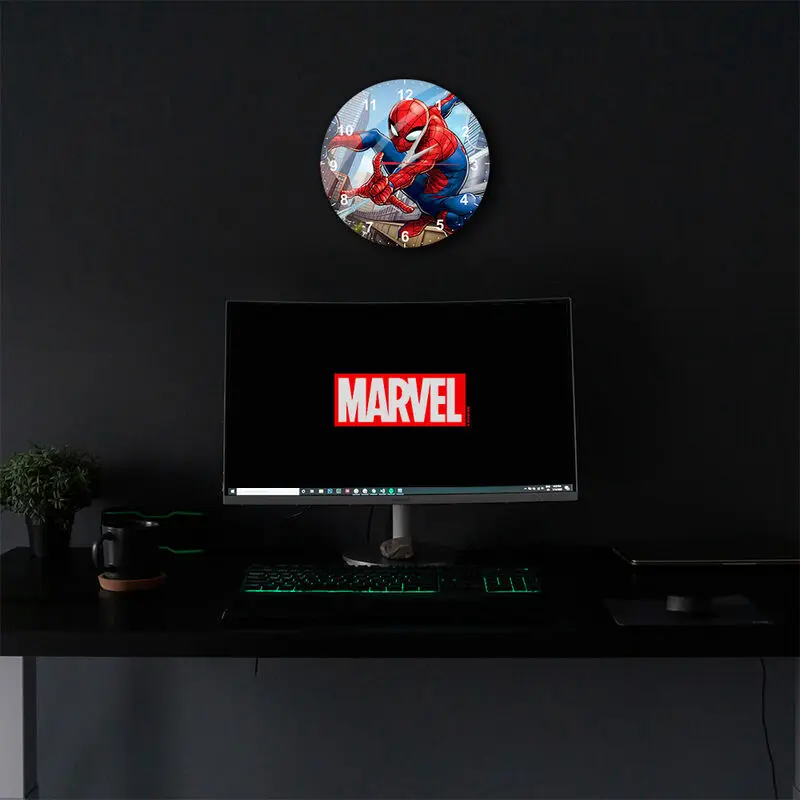 Marvel Spiderman nástenné hodiny s priemerom 25 cm termékfotó