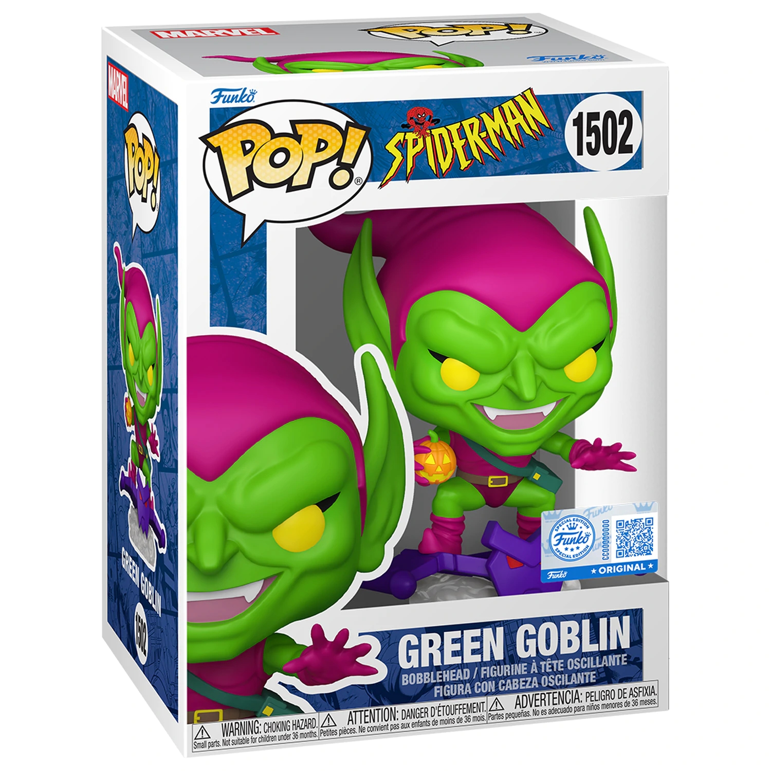 Spider-Man Funko POP! Marvel Vinylová figúrka Green Goblin 9 cm produktová fotografia