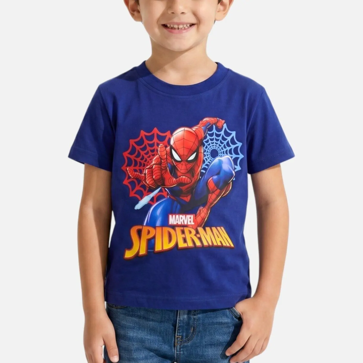 Spider-Man detské tričko - tmavomodré produktová fotografia
