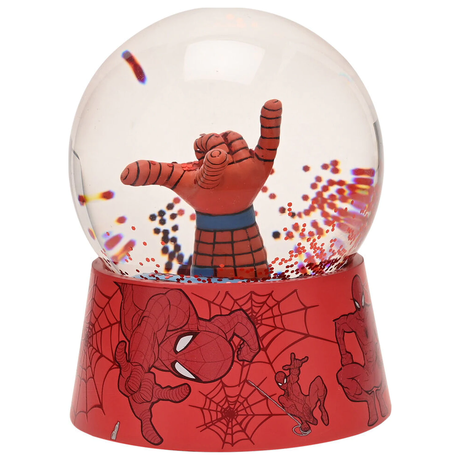 Marvel Spiderman snehová guľa produktová fotografia