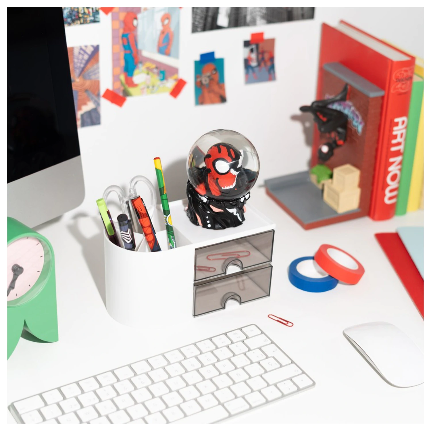 Marvel Spiderman snehová guľa produktová fotografia