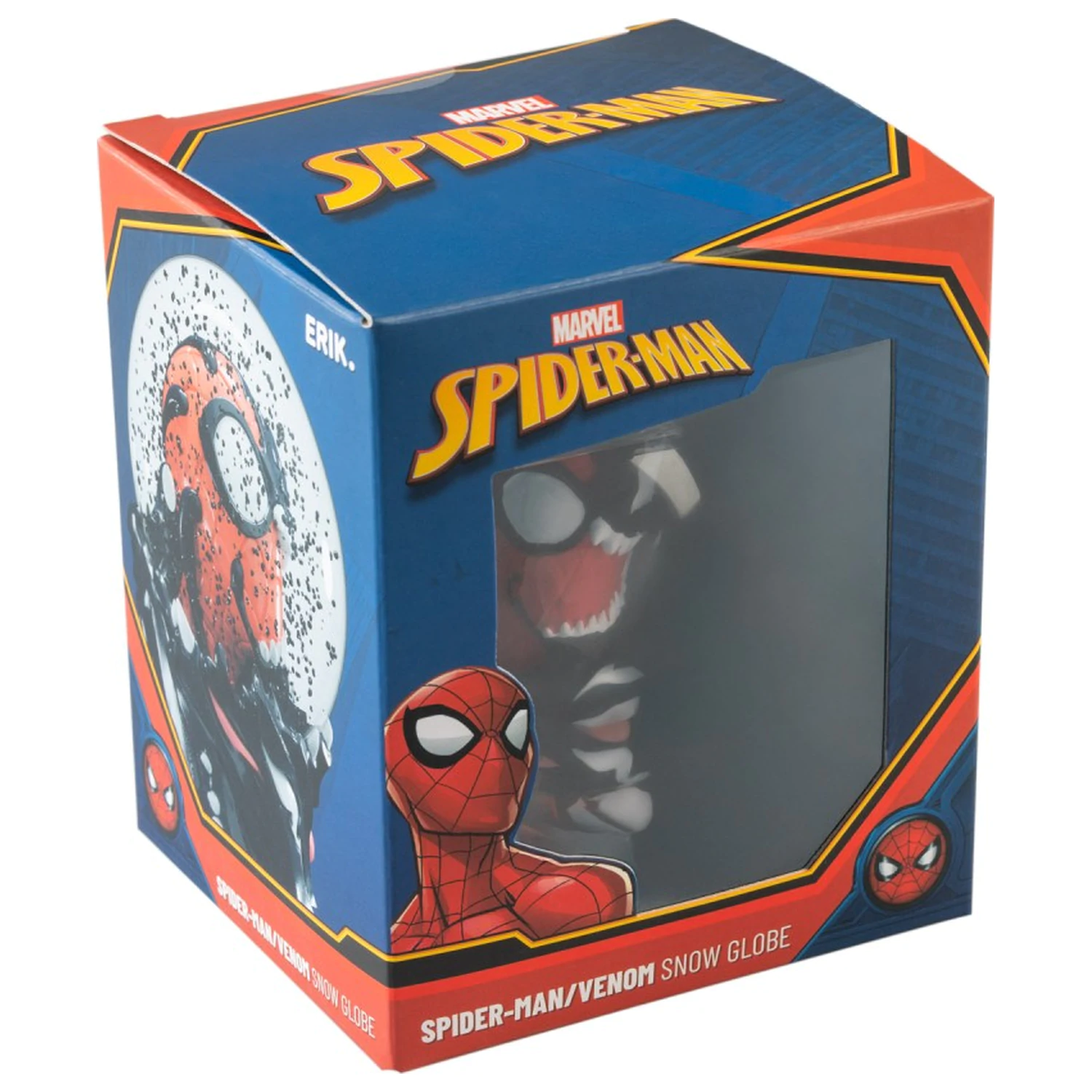 Marvel Spiderman snehová guľa produktová fotografia