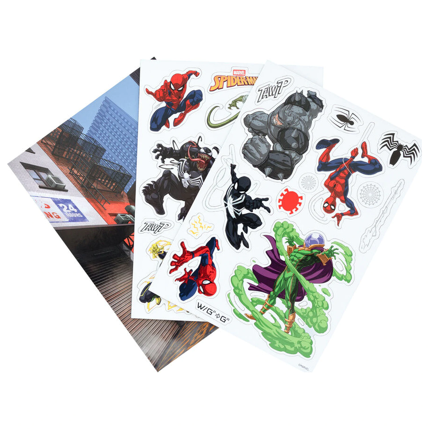 Marvel Spiderman sada vysekávaných magnetiek produktová fotografia