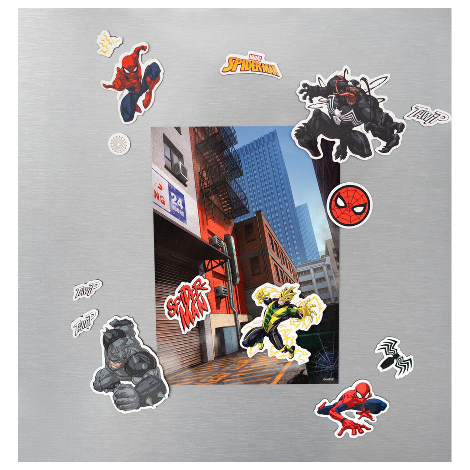 Marvel Spiderman sada vysekávaných magnetiek produktová fotografia