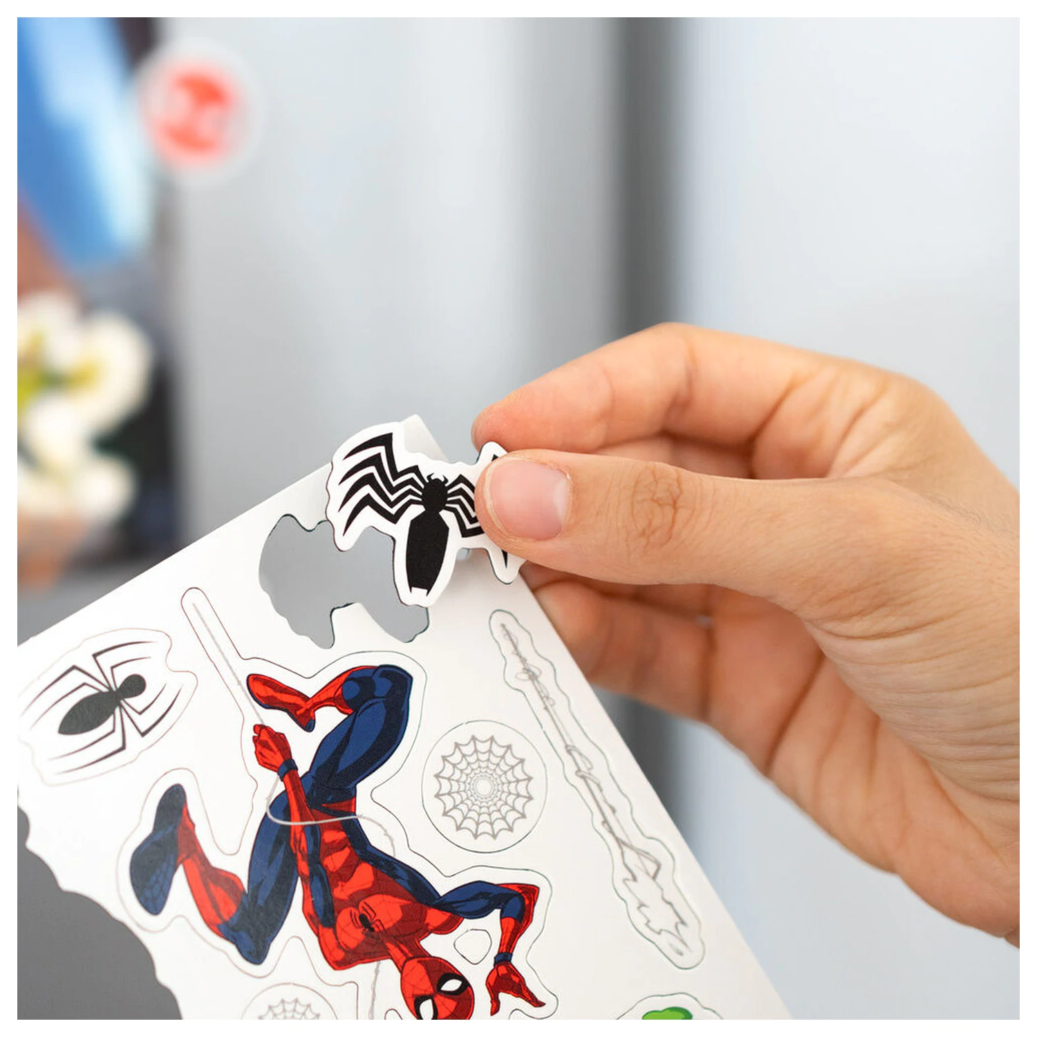 Marvel Spiderman sada vysekávaných magnetiek produktová fotografia