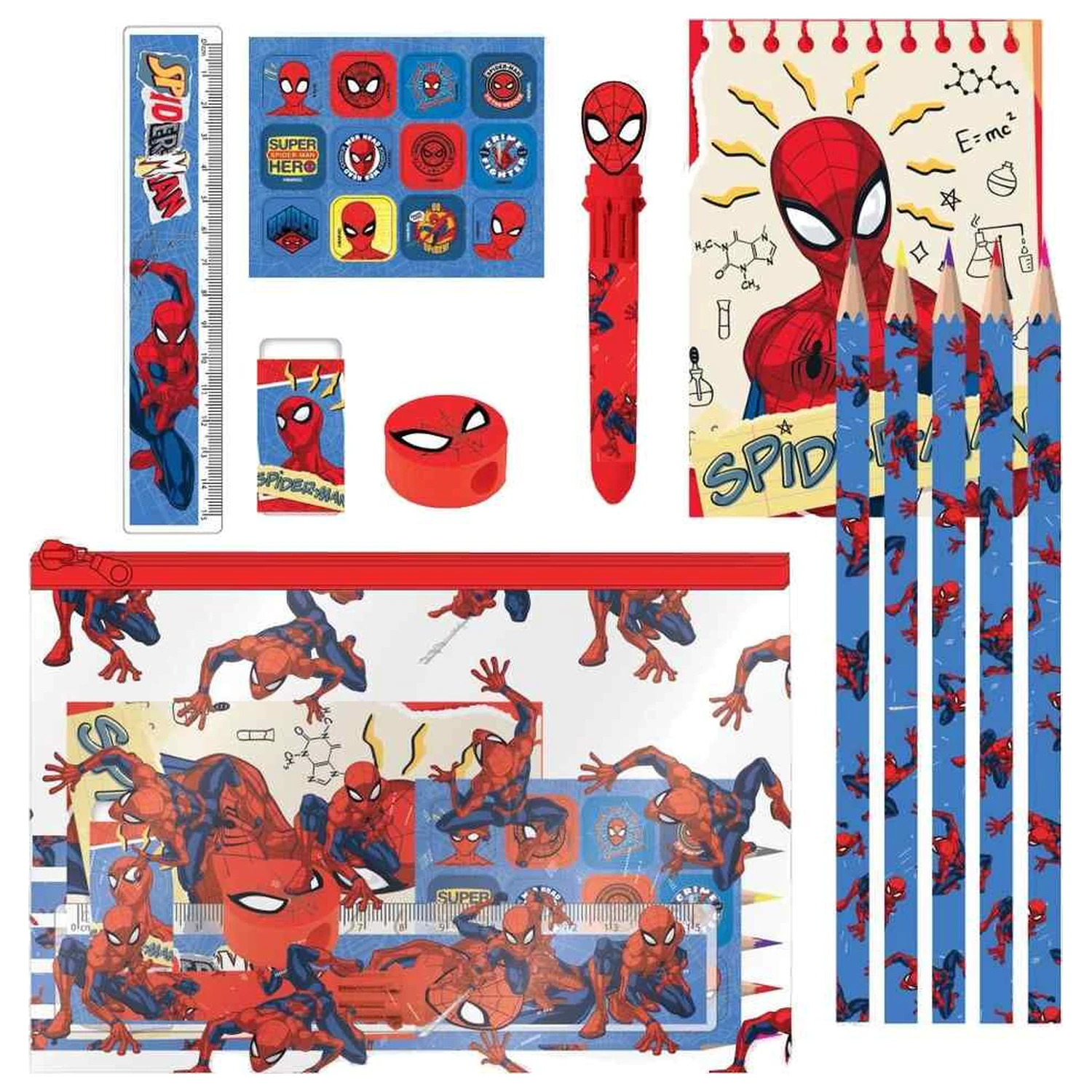 Marvel Spiderman papierenská súprava produktová fotografia