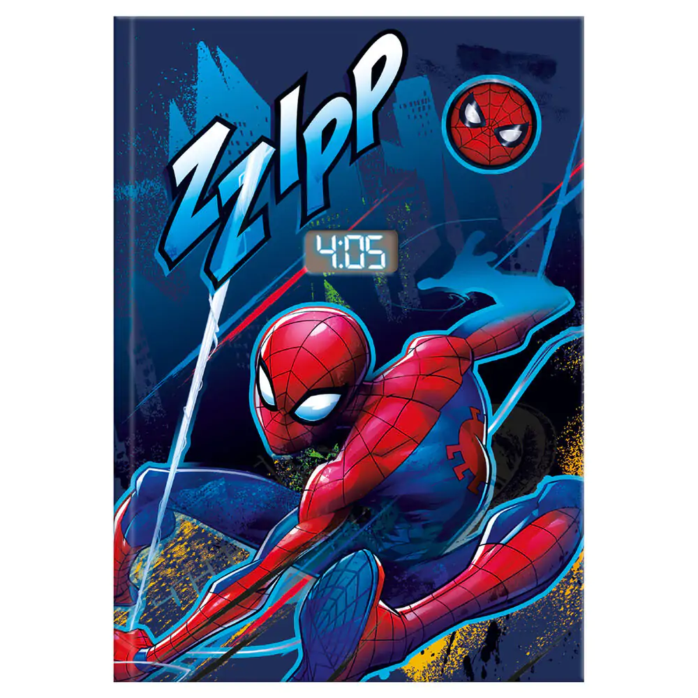 Marvel Spiderman Zápisník s hodinami produktová fotografia