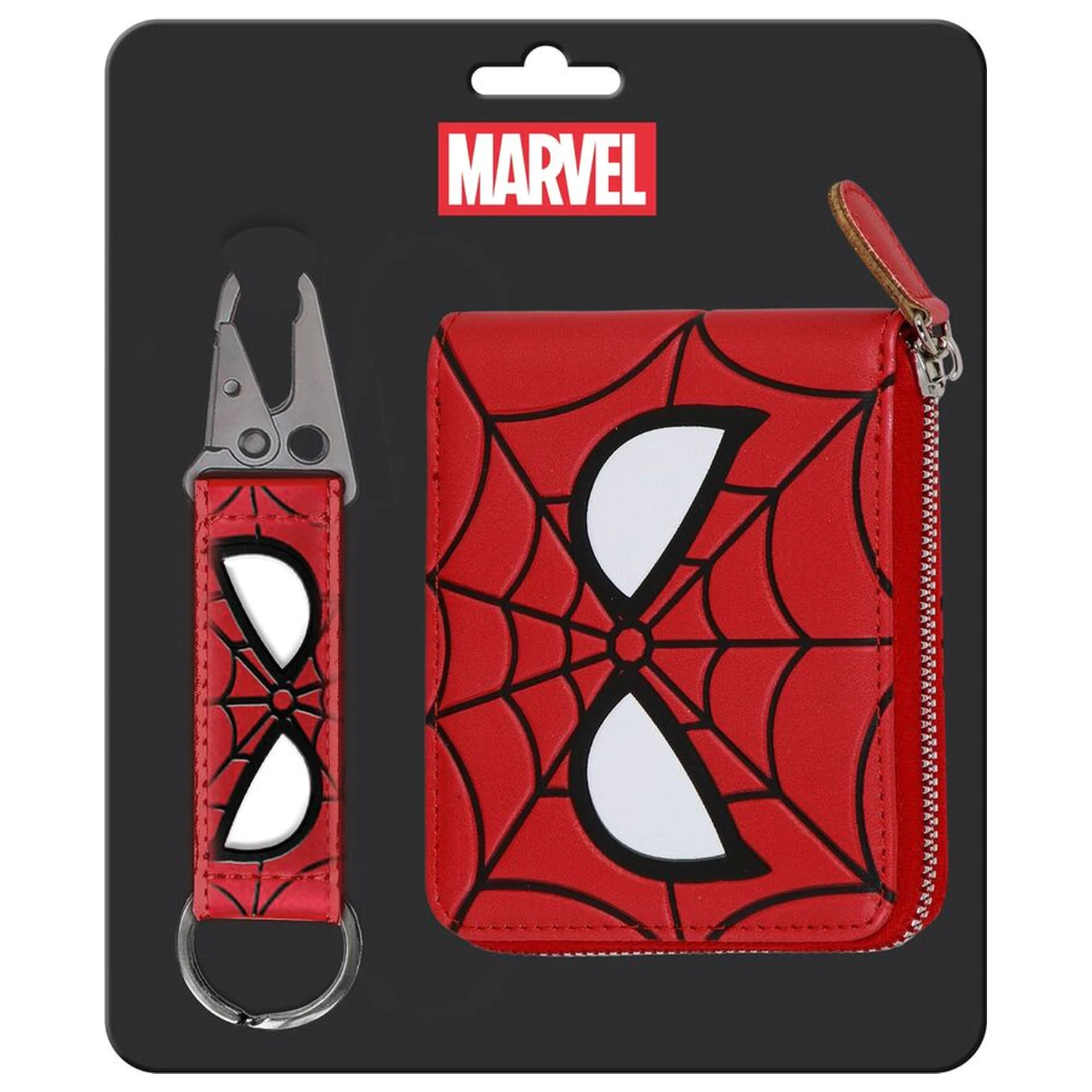 Marvel Spiderman súprava prívesku na kľúče + peňaženky produktová fotografia