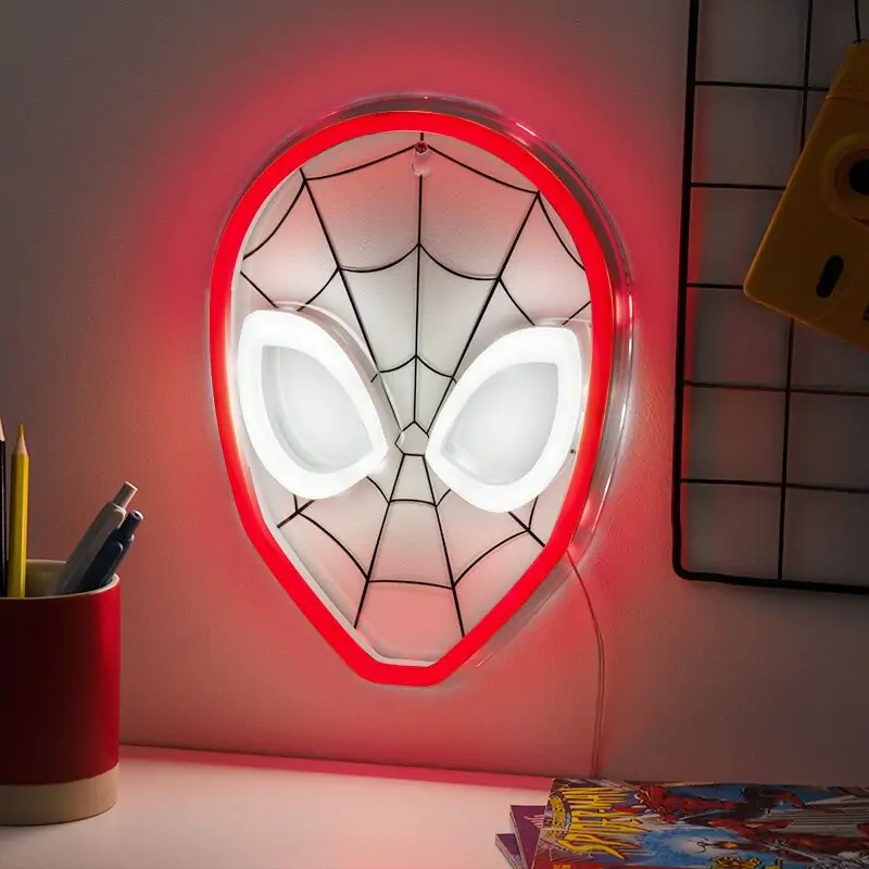 Marvel Spiderman LED nástenná lampa 26cm produktová fotografia