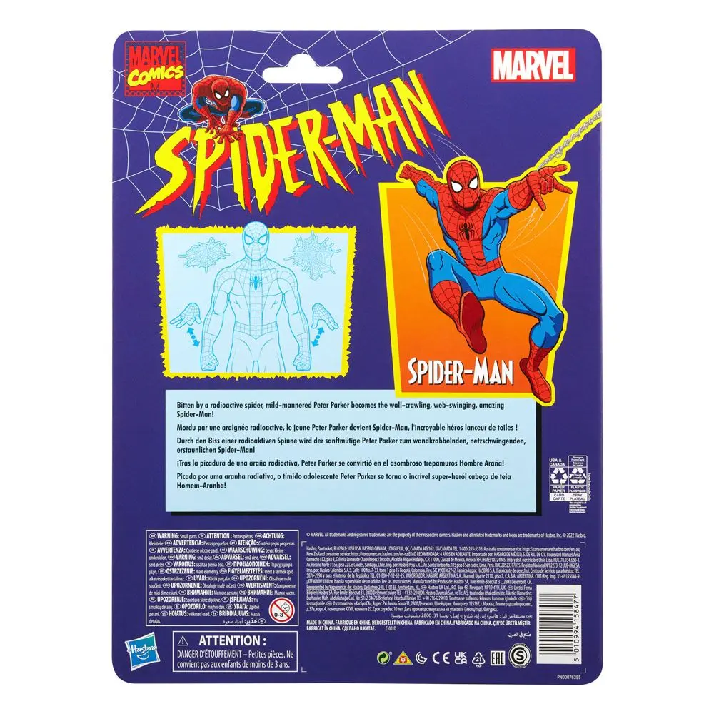 Spider-Man Marvel Legends Retro akčná figúrka Spider-Man 15 cm produktová fotografia