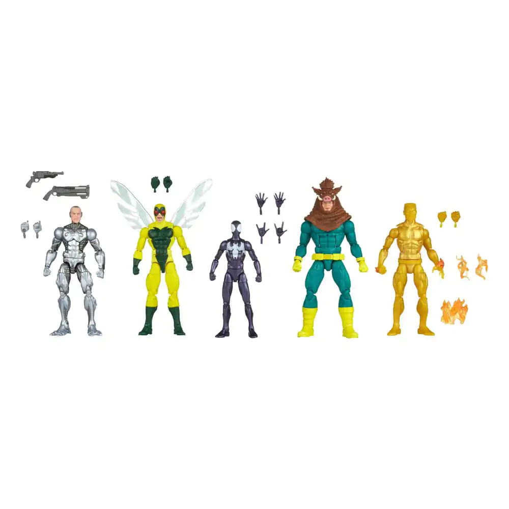 Spider-Man Marvel Legends Akčná Postavička 5-Pack Spider-Man, Silvermane, Human Fly, Molten Man, Razorback 15 cm termékfotó