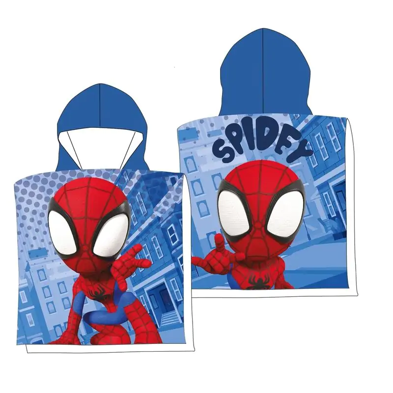 Marvel Spiderman microfibre pončo plážová osuška produktová fotografia