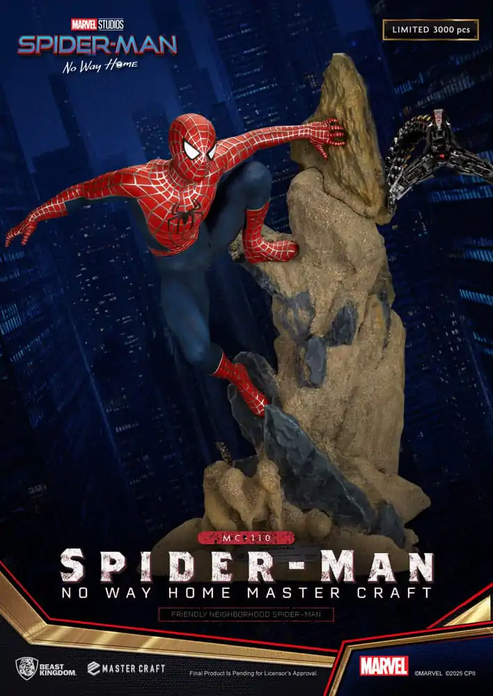 Spider-Man: No Way Home Master Craft socha Friendly Neighborhood Spider-Man 36 cm produktová fotografia