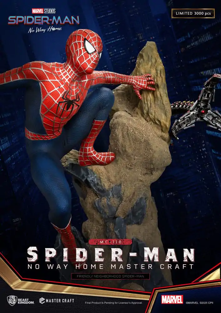 Spider-Man: No Way Home Master Craft socha Friendly Neighborhood Spider-Man 36 cm produktová fotografia