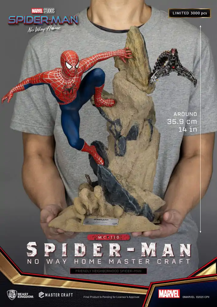 Spider-Man: No Way Home Master Craft socha Friendly Neighborhood Spider-Man 36 cm produktová fotografia