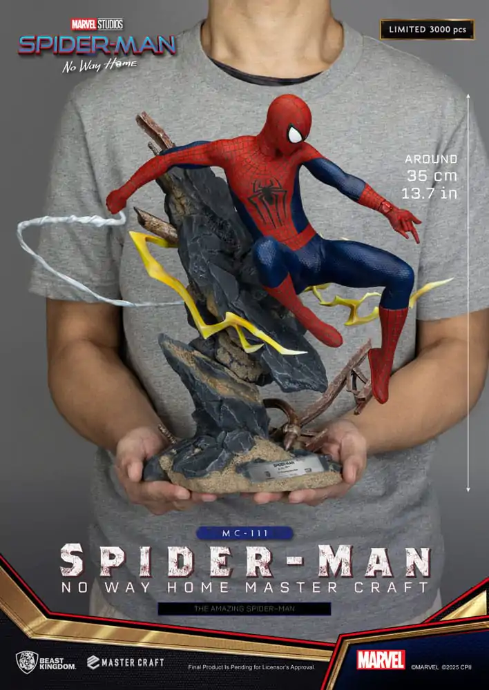 Spider-Man: No Way Home Master Craft Socha The Amazing Spider-Man 35 cm produktová fotografia
