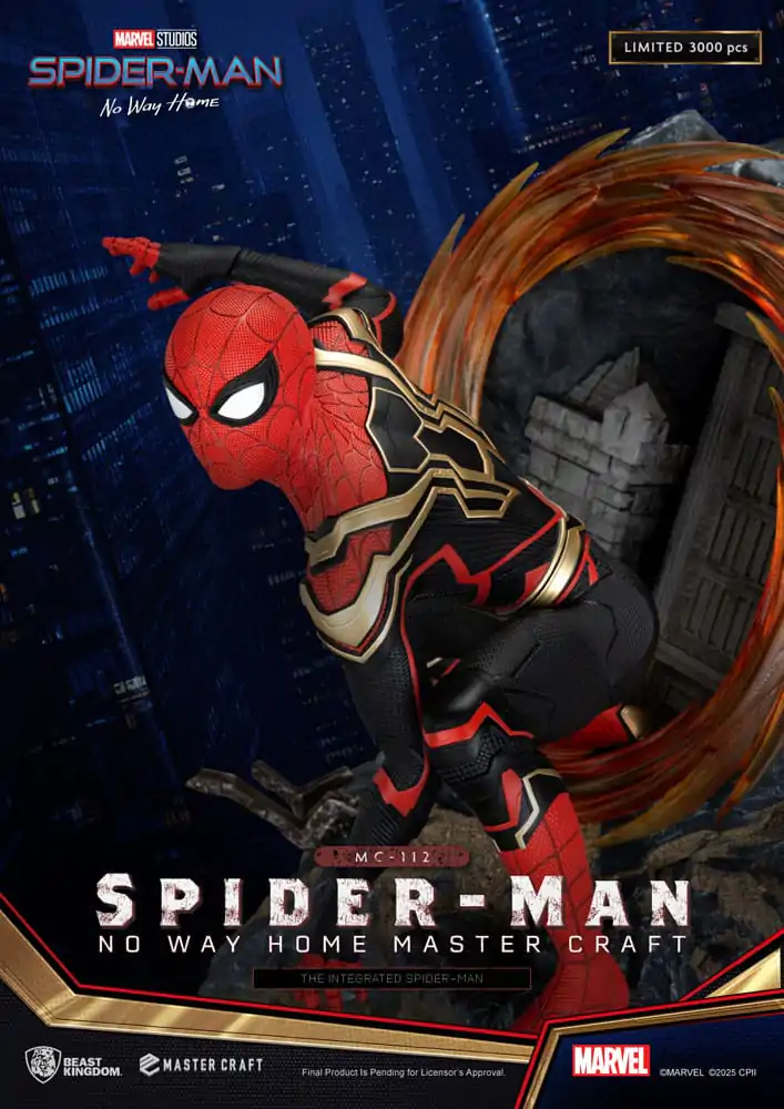 Spider-Man: No Way Home Master Craft Socha The Integrated Spider-Man 31 cm produktová fotografia