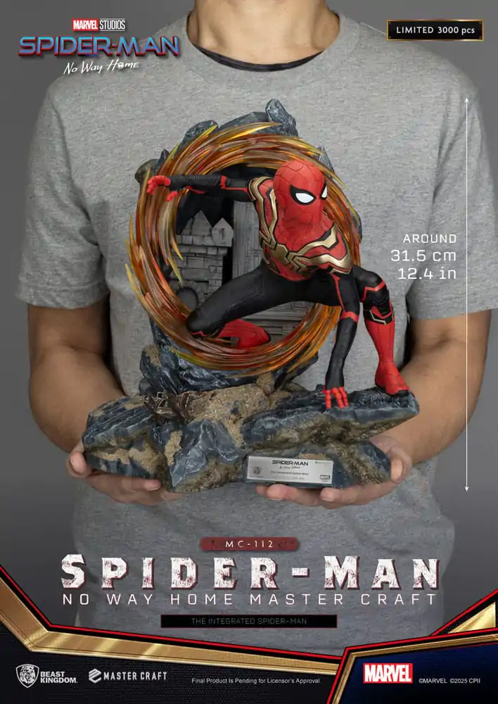 Spider-Man: No Way Home Master Craft Socha The Integrated Spider-Man 31 cm produktová fotografia