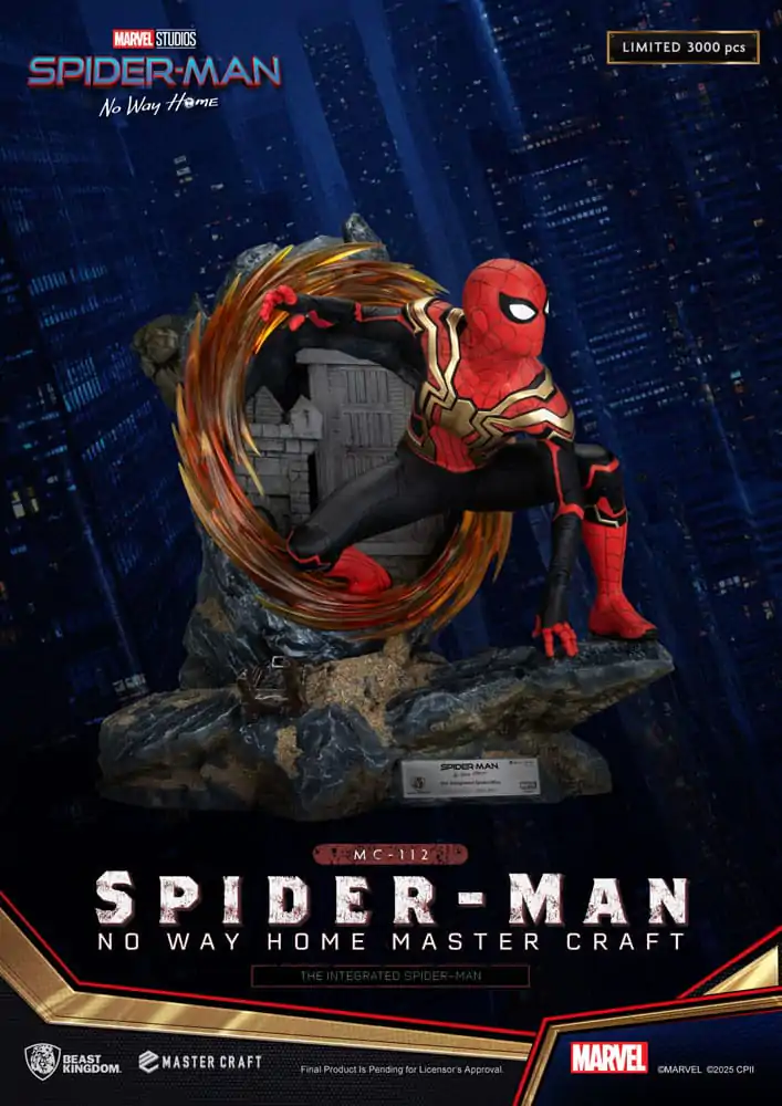 Spider-Man: No Way Home Master Craft Socha The Integrated Spider-Man 31 cm produktová fotografia