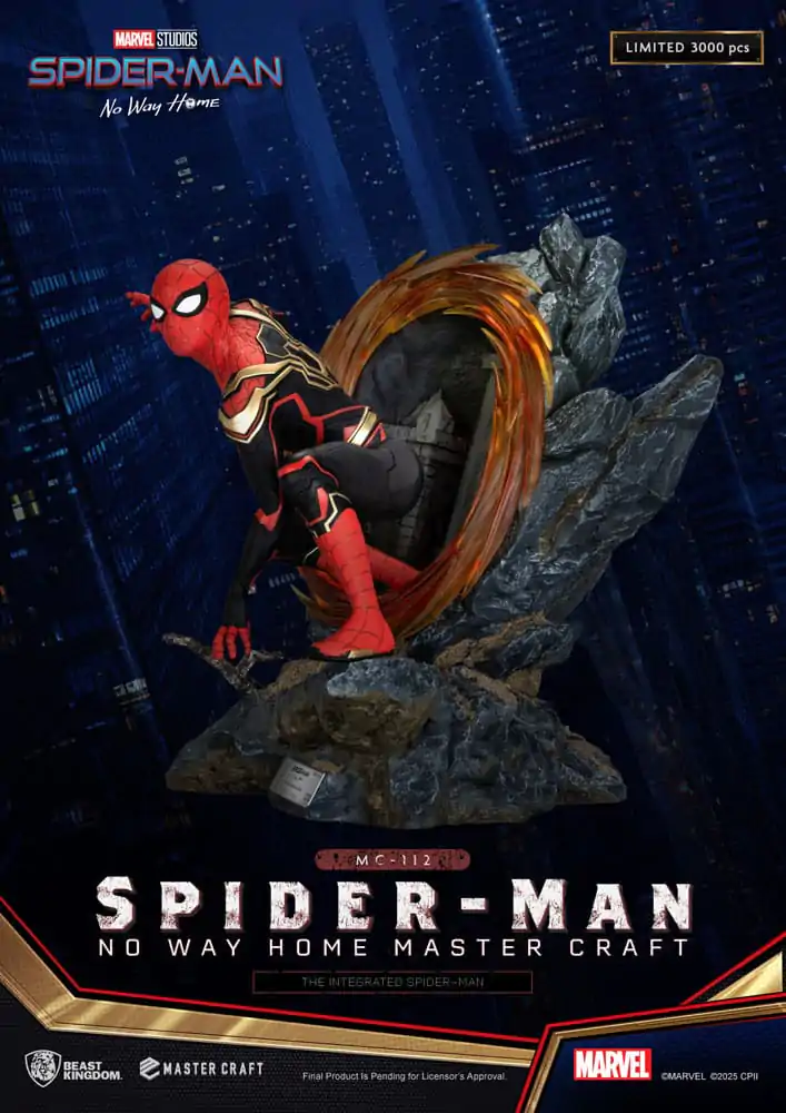 Spider-Man: No Way Home Master Craft Socha The Integrated Spider-Man 31 cm produktová fotografia