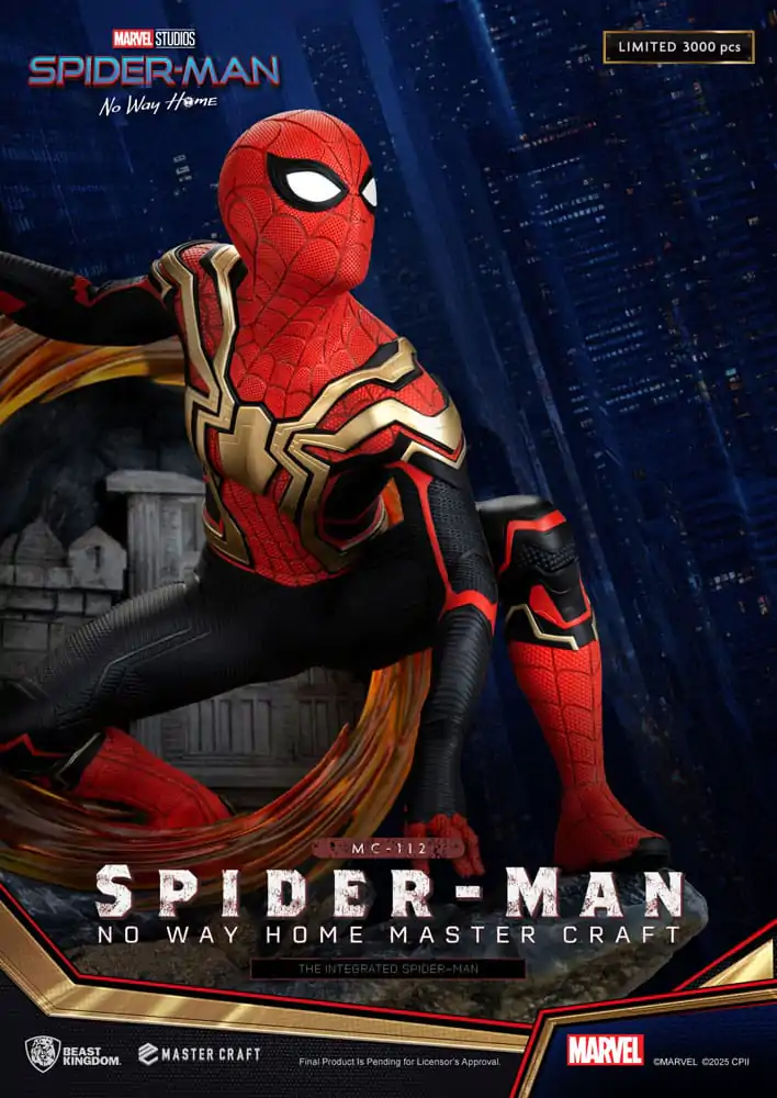 Spider-Man: No Way Home Master Craft Socha The Integrated Spider-Man 31 cm produktová fotografia