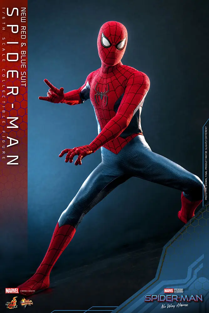 Spider-Man: No Way Home Movie Masterpiece akčná figúrka 1/6 Spider-Man (New Red and Blue Suit) 28 cm termékfotó