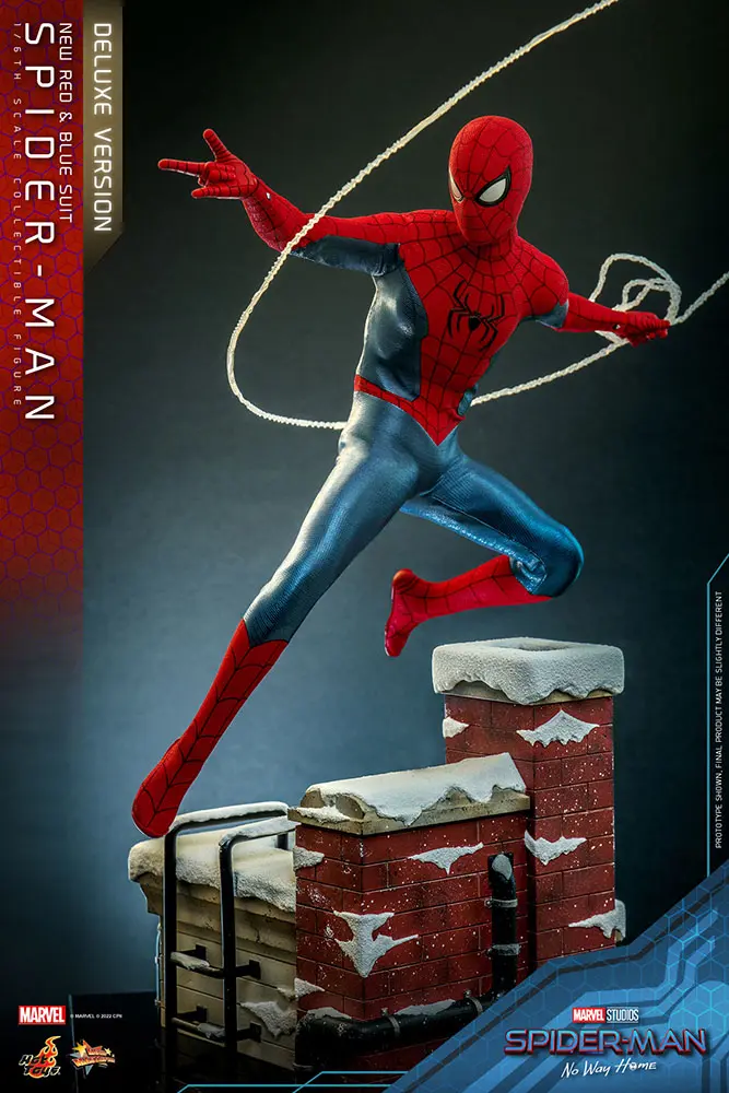 Spider-Man: No Way Home Movie Masterpiece akčná figúrka 1/6 Spider-Man (New Red and Blue Suit) (Deluxe verzia) 28 cm termékfotó