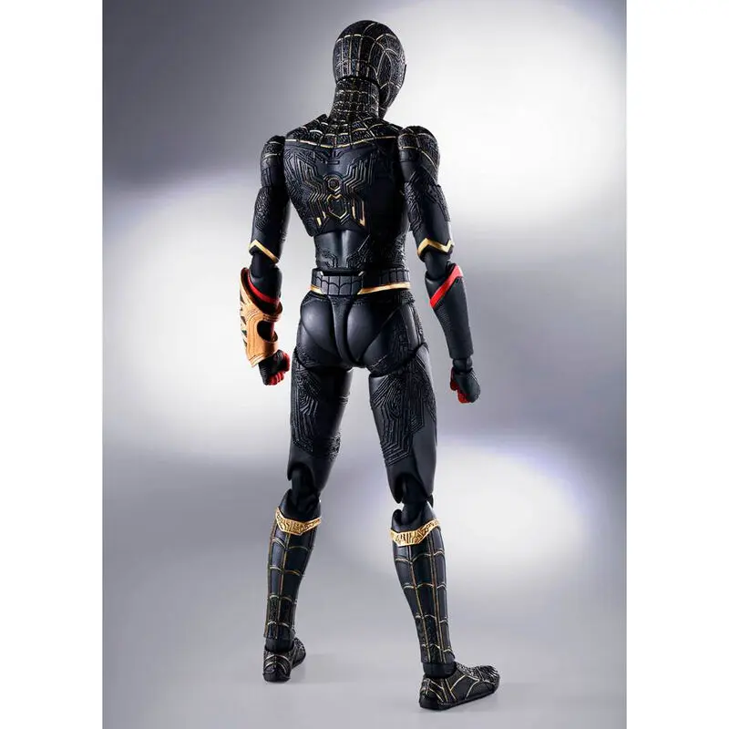 Spider-Man: No Way Home S.H. Figuarts akčná figúrka Spider-Man Black & Gold Suit (Special Set) 15 cm produktová fotografia