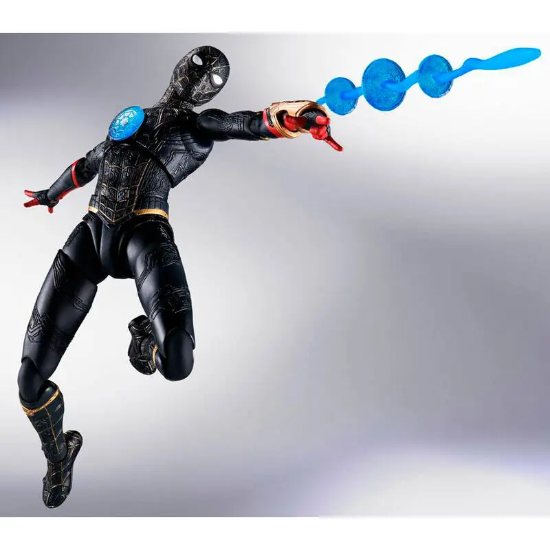 Spider-Man: No Way Home S.H. Figuarts akčná figúrka Spider-Man Black & Gold Suit (Special Set) 15 cm produktová fotografia