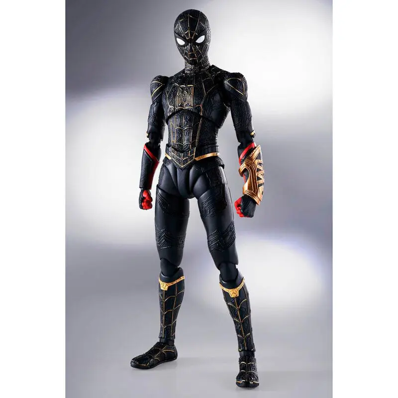 Spider-Man: No Way Home S.H. Figuarts akčná figúrka Spider-Man Black & Gold Suit (Special Set) 15 cm produktová fotografia