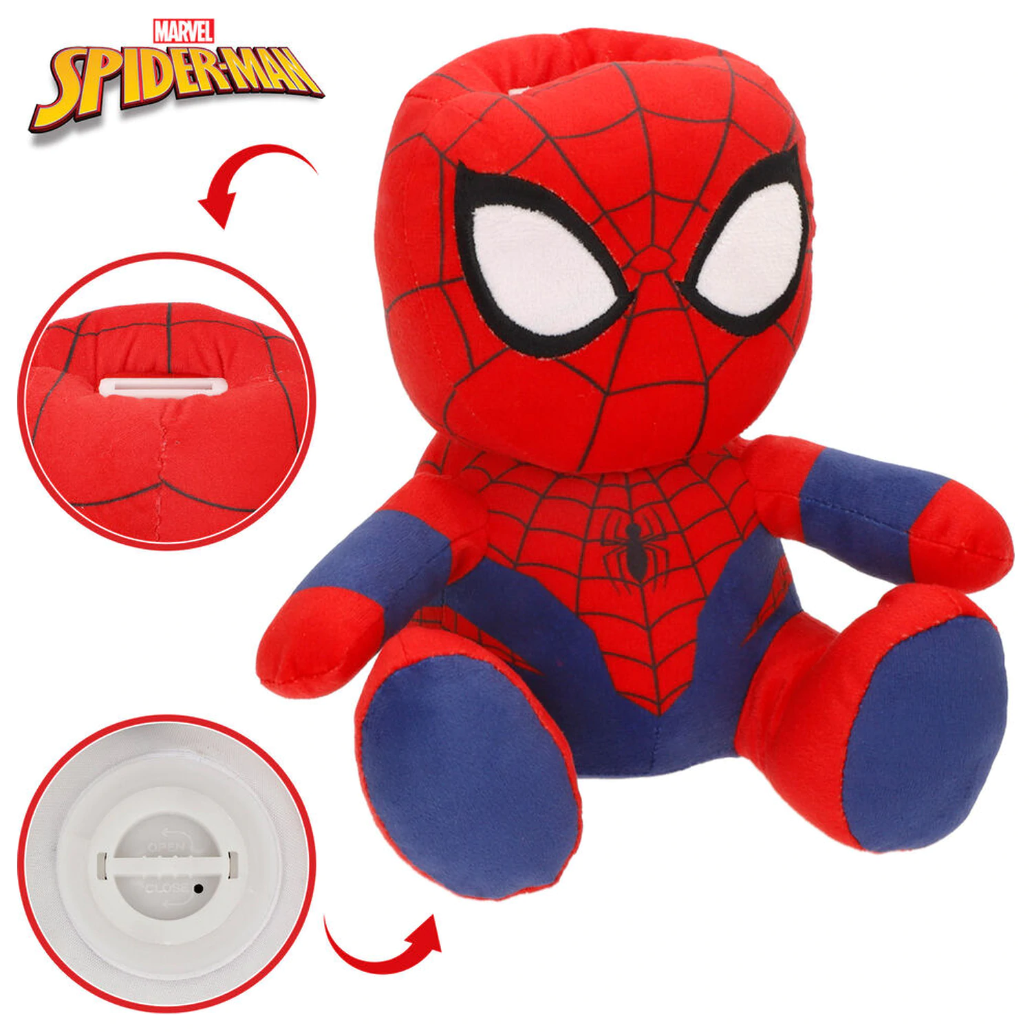Marvel Spiderman pokladnička plyšová hračka 20 cm produktová fotografia
