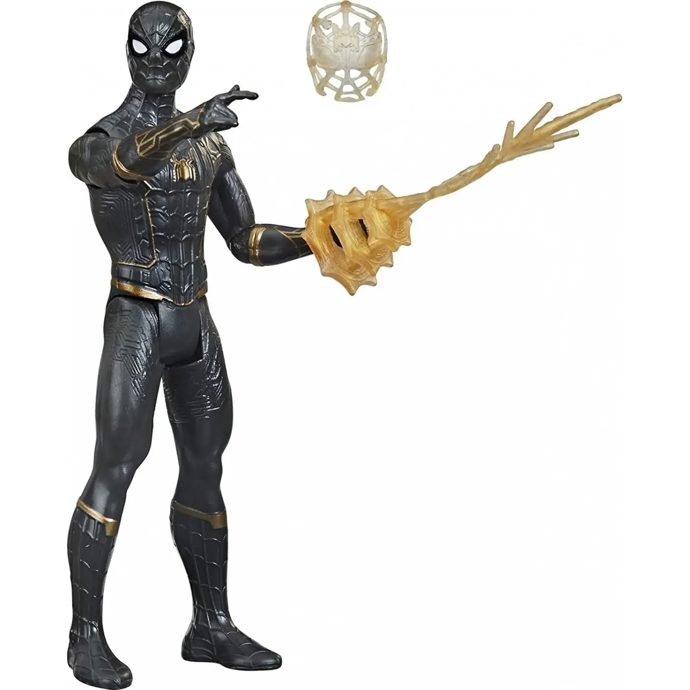 Spider-Man Pókember Black and Gold Suit Spider-Man Mystery Web Gear akčná figúrka 13 cm termékfotó