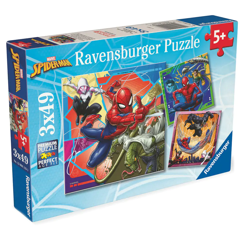 Marvel Spiderman puzzle 3x39 dielikov produktová fotografia